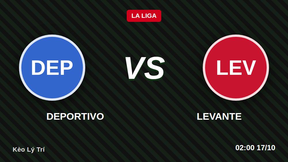 Deportivo vs Levante: Kèo châu Á Riazor và bài toán 1X2